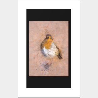 Vintage robin print Posters and Art